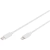 Image de DIGITUS USB Kabel USB-C St. -> Lightning St., MFI 2M weiß