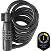 Image de Câble spiralé à chiffres, longueur 150 cm, Ø 8 mm, SK 108/150/8, noir, avec support ZK 108