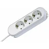 Image de Multiprise Bachmann SMART à 3 prises, blanche, 5,0 m, sans interrupteur