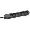 Image de BACHMANN bloc multiprise "SMART", 6x, noir