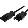 Image de BACHMANN Rallonge d'appareil GST18-3 prise/prise femelle, noir, 0,3 m