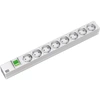Image de Rallonge Bachmann, aluminium, 8 prises, interrupteur, câble de 2 m