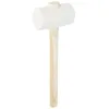 Image de Maillet En Caoutchouc Blanc Picard 75 Mm, Poids 800 G Pour Usage Professionnel.