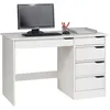 Image de Idimex - Bureau En Pin Massif Hugo, Lasuré Blanc