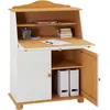 Image de Idimex - Bureau Secrétaire David, Lasuré Blanc Et Brun