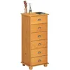Image de Idimex   Chiffonnier En Pin Massif Finition Cirée   6 Tiroirs   Dimensions 114 X 49 X 39 Cm (h X L X P)   Style Antique