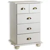 Image de Idimex - Commode Chambre Colmar L 49 Cm En Bois Massif - Blanc