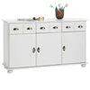 Image de Idimex - Buffet Salle À Manger Colmar L 134 Cm En Bois Massif - Blanc