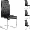Image de Idimex - Lot De 4 Chaises Chloe, En Synthétique Noir