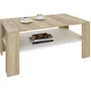 Image de Idimex - Table Basse Lorient, En Mélaminé Décor Chêne Sonoma Et Blanc Mat