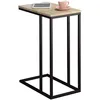 Image de Idimex - Table D'Appoint Rectangulaire Debora, En Métal Noir Et Décor Chêne Sonoma