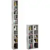 Image de Idimex - Etagères Modulables Musique Pour Cd Et Dvd, En Mélaminé Décor Shabby Chic