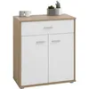Image de Idimex - Buffet Salon Monaco, L 60 Cm - Coloris Chêne Sonoma Blanc