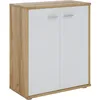 Image de Idimex - Buffet Salon Firmin L 60 Cm - Coloris Chêne Sauvage Et Blanc