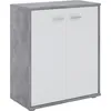Image de Idimex - Buffet Salle À Manger Firmin L 60 Cm - Coloris Béton Et Blanc