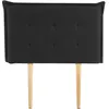 Image de Tête De Lit 90 Cm Jaleya Noir 90x190 Cm