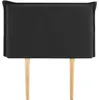 Image de Tête De Lit Nerina Noir 90x190 Cm