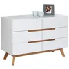Image de Idimex - Commode Chambre Tibor L 98 Cm En Bois Massif - Blanc