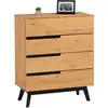 Image de Idimex - Commode Chambre Tibor L 80 Cm En Bois Massif - Finition Laquée