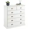 Image de Idimex - Commode Chambre Paris L 91 Cm En Bois Massif - Blanc