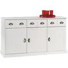 Image de Idimex - Buffet Salon Paris L 133 Cm Bois Massif, Blanc