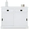 Image de Idimex - Buffet Salle À Manger Savona L 110 Cm En Bois Massif - Blanc