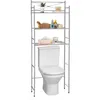 Image de Idimex - Etagère De Salle De Bain Marsa, Rangement Pour Wc/lave-linge, En Métal Chromé