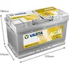 Image de VARTA A6 Silver Dynamic AGM 12V 80Ah 800A Batterie automobile Start-Stop 580 901 080