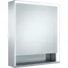 Image de KEUCO Royal Lumos armoire de toilette murale 1 porte, porte courte, étagère ouverte, charnières à gauche, 650mm, 14301171201