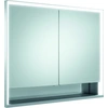 Image de KEUCO Royal Lumos armoire de toilette encastrable 2 portes, porte courte, étagère ouverte, 900mm, 14313171301
