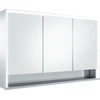 Image de KEUCO Royal Lumos armoire de toilette murale 3 portes, porte courte, étagère ouverte, 1200mm, 14305171301
