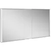 Image de Armoire Miroir Royal Match Rallonge Murale 1300 X 700 X 149 Mm Anodisé Argenté Keuco