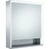 Image de KEUCO Royal Lumos armoire de toilette murale 1 porte, porte courte, avec miroir chauffant, charnières à gauche, 650mm, 14301171204