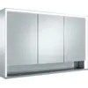 Image de KEUCO Royal Lumos armoire de toilette murale 3 portes, porte courte, avec miroir chauffant, 1200mm, 14305171304