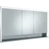 Image de KEUCO Royal Lumos Armoire de toilette encastrable 3 portes, porte courte, avec miroir chauffant, 1400mm, 14316171304