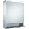 Image de KEUCO Royal Lumos armoire de toilette murale 1 porte, porte courte, étagère ouverte, charnières à gauche, 650mm, 14321171201