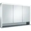 Image de KEUCO Royal Lumos armoire de toilette murale 3 portes, porte courte, avec miroir chauffant, 1200mm, 14325171304
