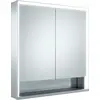 Image de KEUCO Royal Lumos armoire de toilette murale 2 portes, porte courte, avec miroir chauffant, 700mm, 14327171304