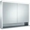 Image de KEUCO Royal Lumos armoire de toilette murale 2 portes, porte courte, avec miroir chauffant, 1050mm, 14328171304