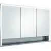 Image de KEUCO Royal Lumos armoire de toilette encastrable 3 portes, porte courte, avec miroir chauffant, 1200mm, 14335171304