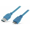Image de câble de connexion Micro USB 3.0 de 1,00 m mâle A - mâle B BLEU