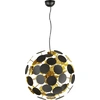 Image de Suspension noble abat-jour noir mat / or Ø 54cm E14 - lampe de salon