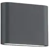 Image de Trio LED Applique murale Uplight Downlight THAMES anthracite, lampe murale d'intérieur