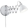 Image de Applique murale SCISSOR blanche chromée 1xE14x28W, métal, dimensions : 15x15x15 cm, IP20, RL