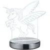 Image de Lampe Design, Lampe Décorative Licorne Karo Transparent En Metal, Trio
