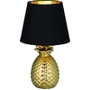 Image de Lampe à poser Ananas E14/40 W, noir, or