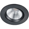 Image de Spot LED encastrable plafond rond Ø 8,5 cm orientable dimmable noir mat 5,5W couloir