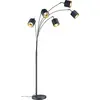 Image de lampadaire Tommy200 x 30 cm acier/textile noir mat