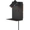 Image de Trio - Applique Murale Led 3w 2x 15w 220lm 3000k Usb Etagere Ip20 Noir Mat Element 13134964