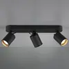 Image de HOFTRONIC - Plafonnier LED 3 spots inclinable GU10 Noir IP20